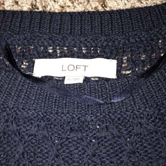 Navy Blue Knit Sweater from Loft - Picture 2 of 2